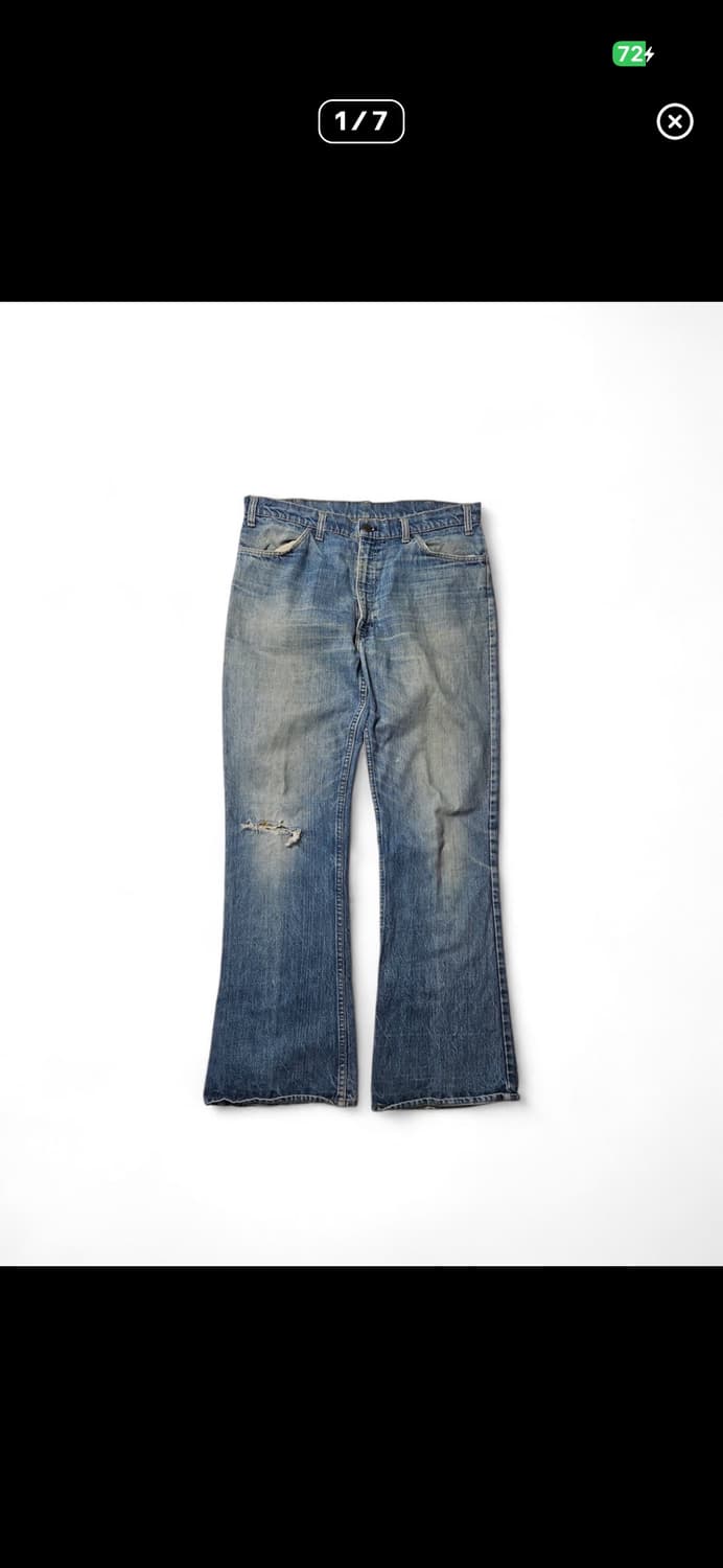 1970s 리바이스 646 벨바텀 부츠컷 데님 38 상품이미지1