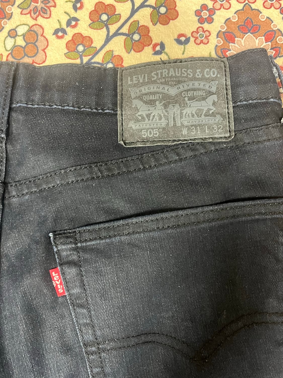 [31x32] levi’s 505 black jean  상품이미지3
