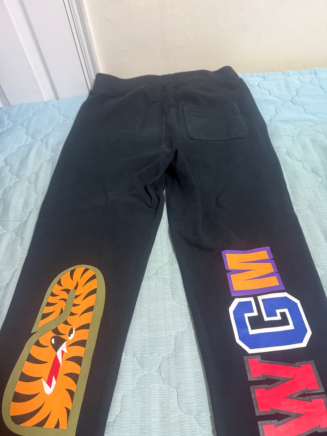 베이프 블랙 스웻팬츠 L 상품이미지3