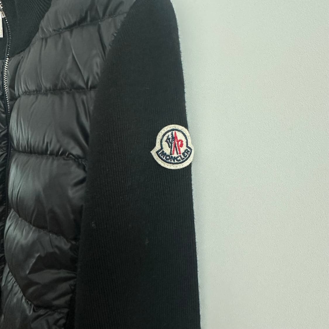 몽클레어 트리콧 니트패딩 가디건xs 상품이미지4