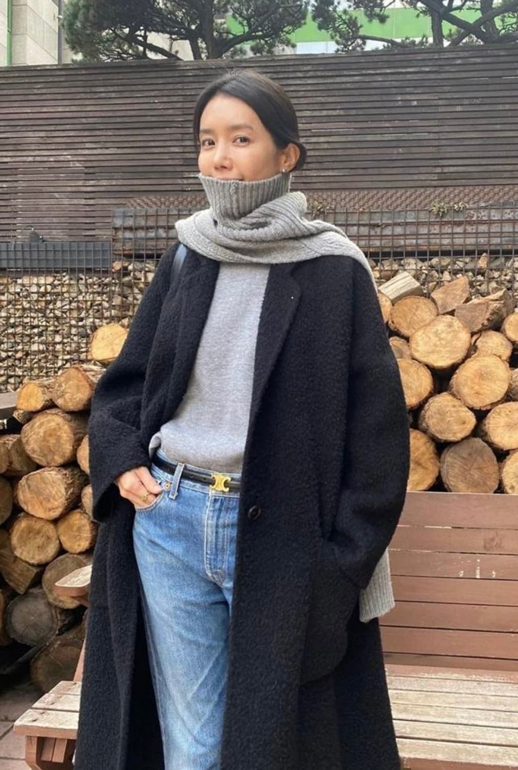 momen 터틀넥 니트 머플러 상품이미지1