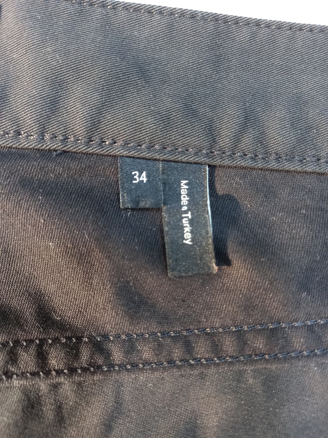 34 Theory 봄여름용 스판 슬림일자 치노팬츠 블랙 34-560 상품이미지8