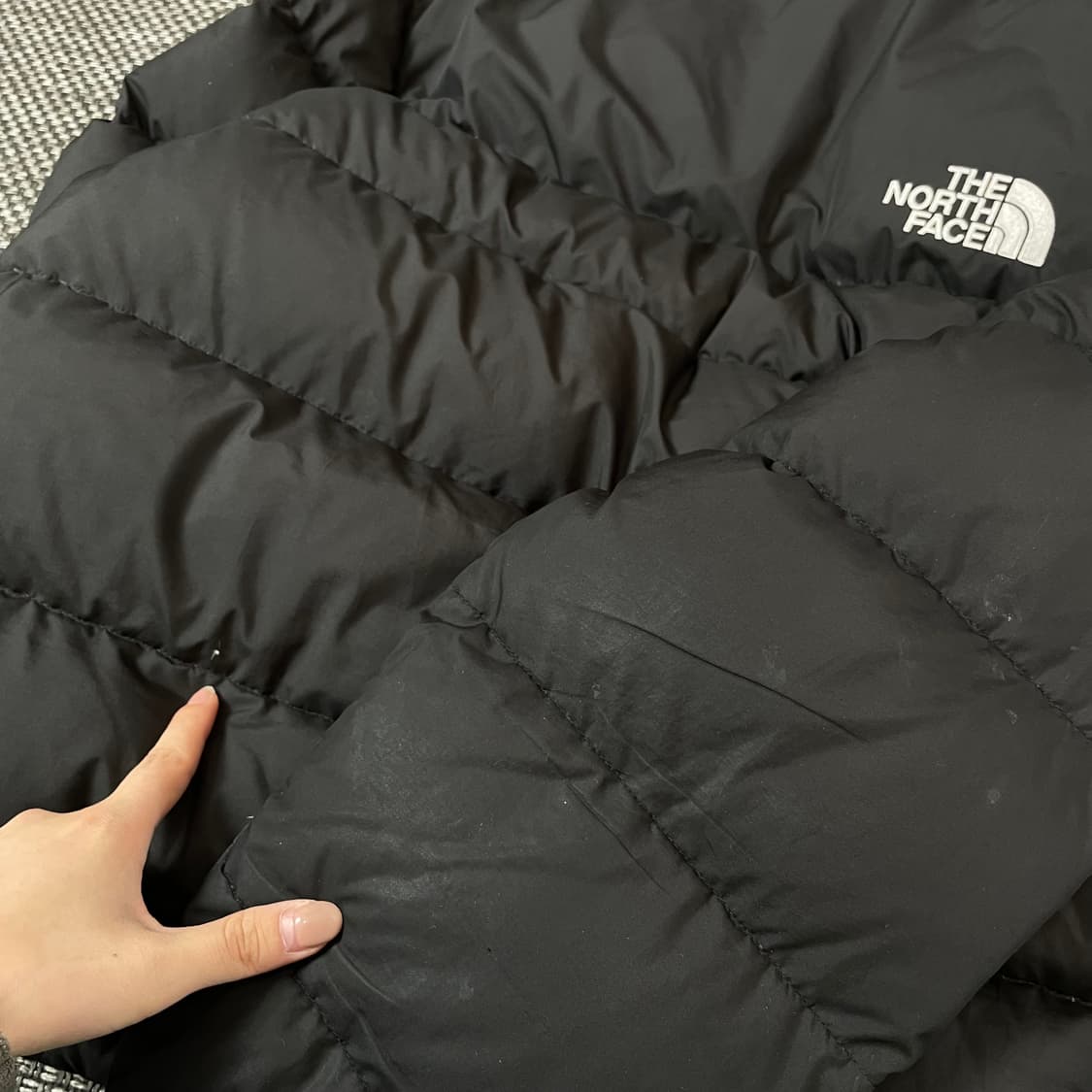 노스페이스 블랙 다운 패딩 L 상품이미지8