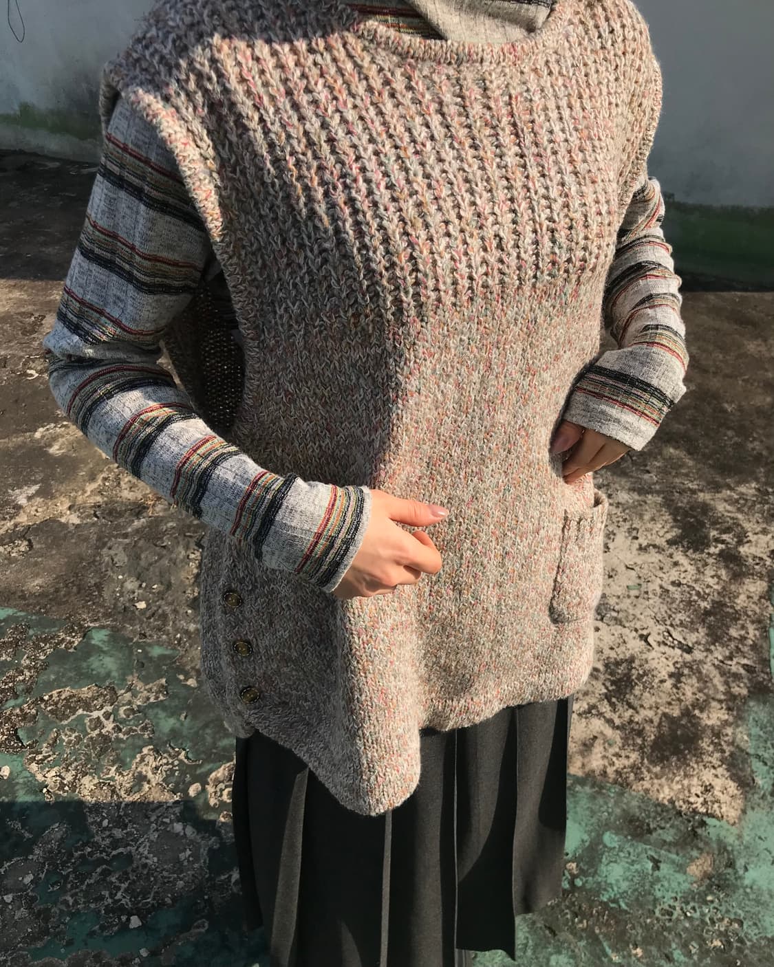 레인보우 스트라이프 니트  상품이미지2