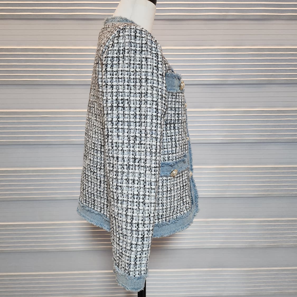 《새상품》트위드 자켓 상품이미지3