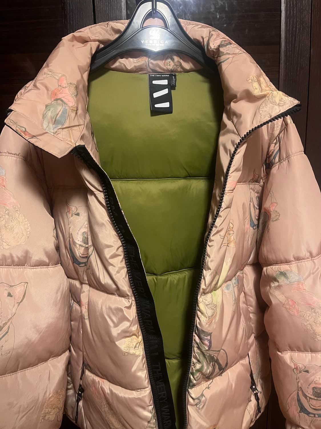 [남성L]더베리웜 애니멀패턴 패딩 상품이미지2