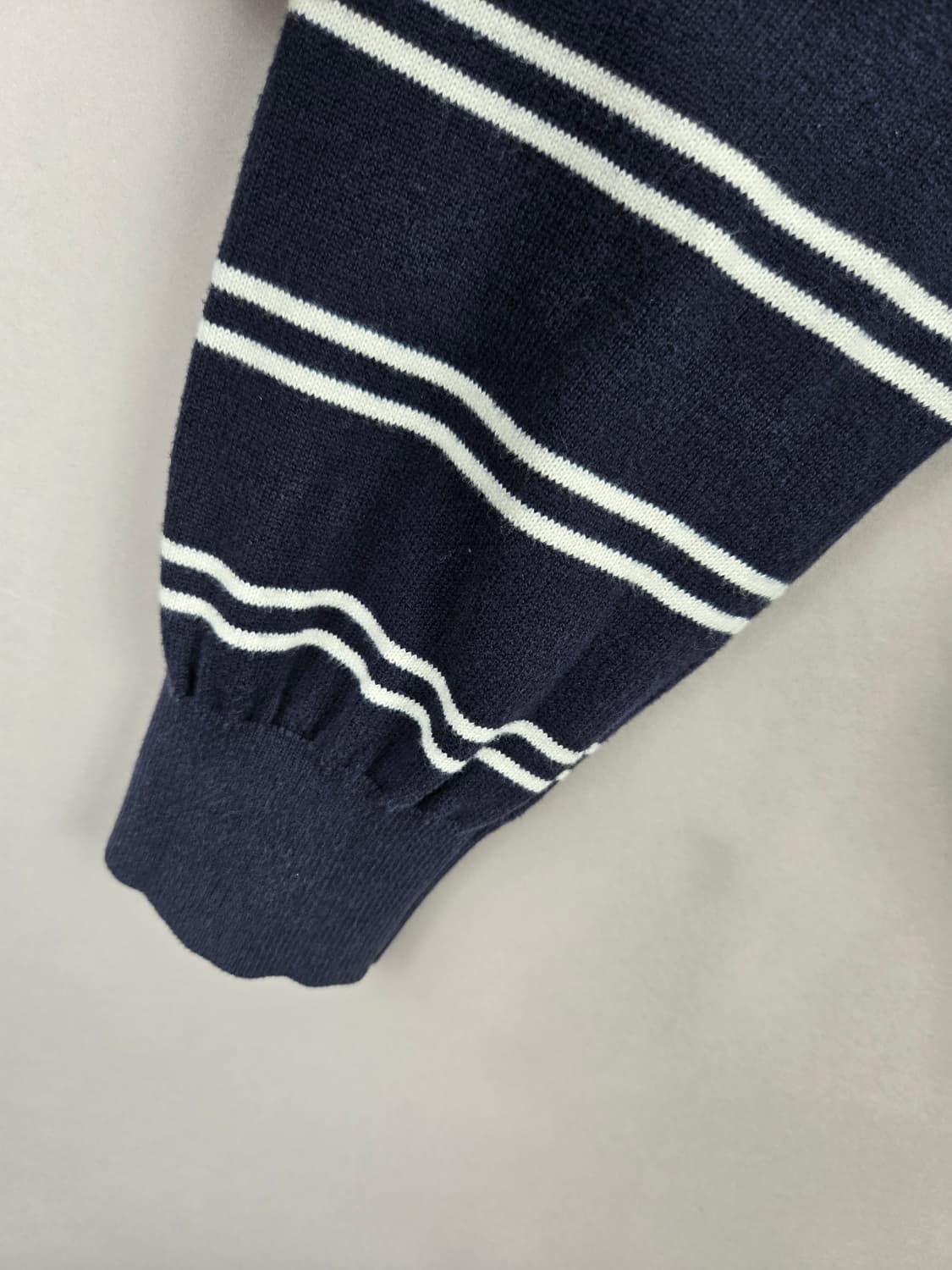 [무료배송]타미힐피거 L 남성 스트라이프 긴팔 니트 네이비 상품이미지4