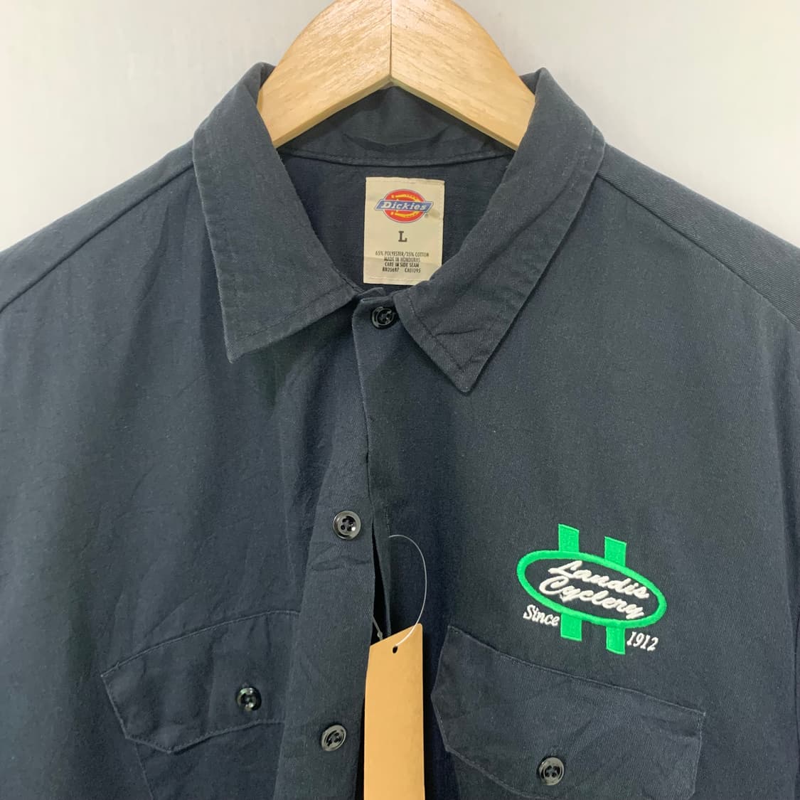 디키즈 다크 네이비 오버핏 반팔 워크셔츠 남성 L 남녀공용 상품이미지7