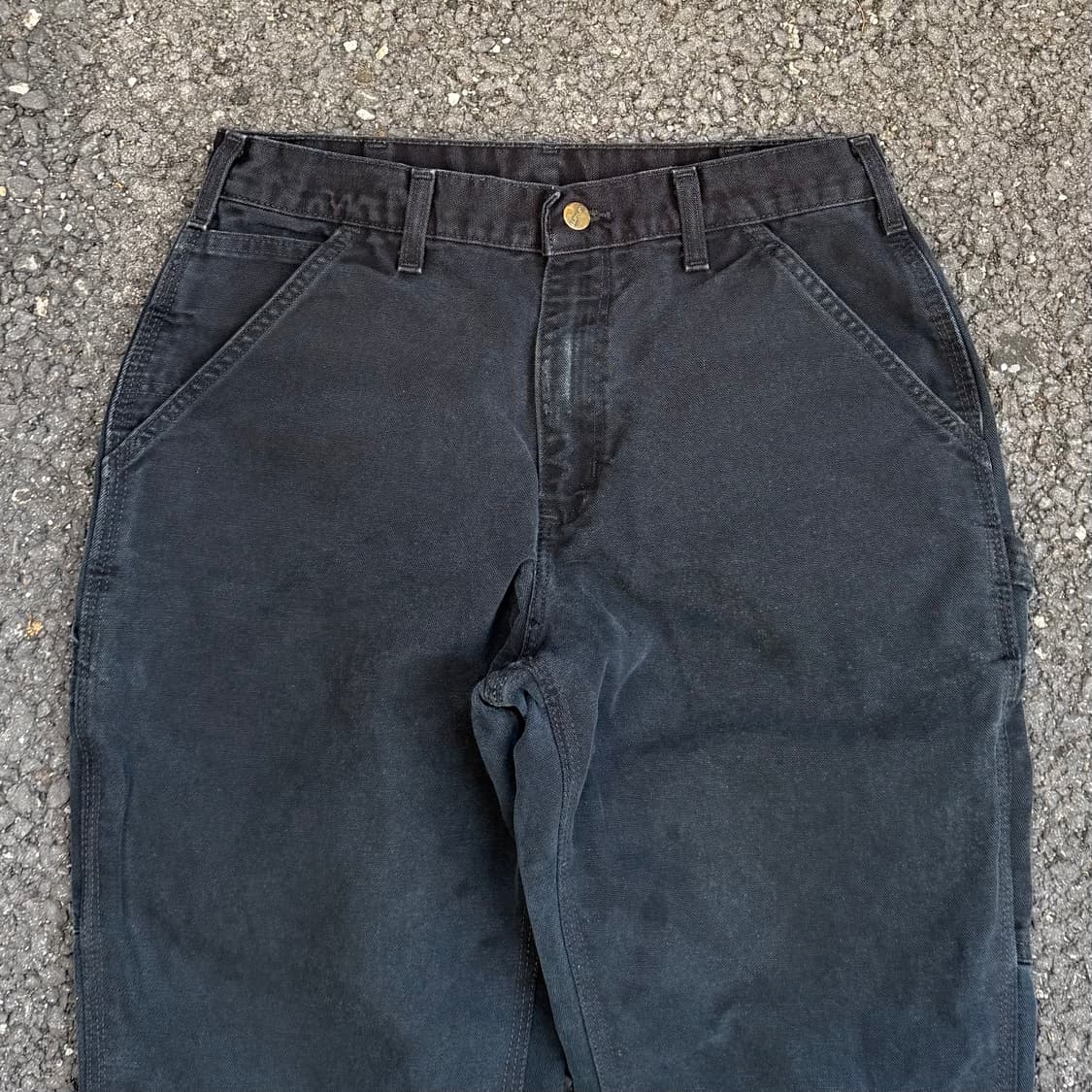 빈티지 칼하트 B11 BLK 싱글니 카펜터 팬츠 상품이미지2