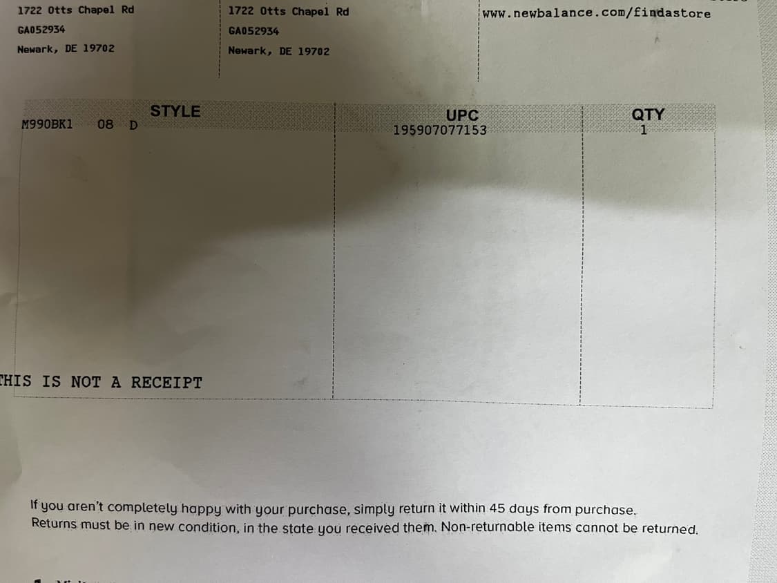 뉴발란스 990v1 블랙 260 상품이미지8