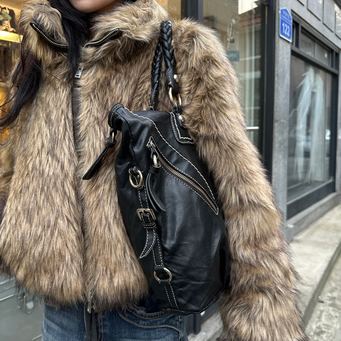 00s 빈티지 라지 게스 스티치 백 상품이미지10