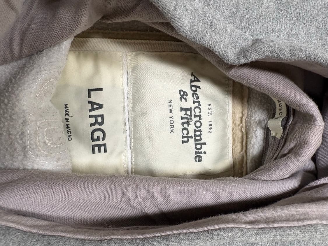 아베크롬비 후드티 그레이 L 상품이미지2