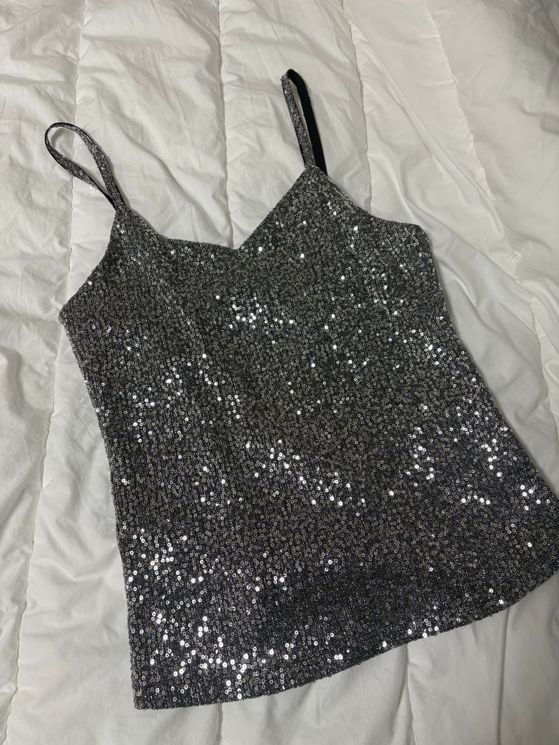 SEO 에스이오 스팽글 캐미솔 탑 스팽글나시 스팽들 뷔스티에 상품이미지7