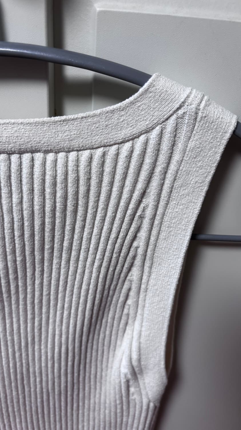 코스 COS 코스 립 니트 브이넥 웨이스트코트 베스트 탑 XS 상품이미지6