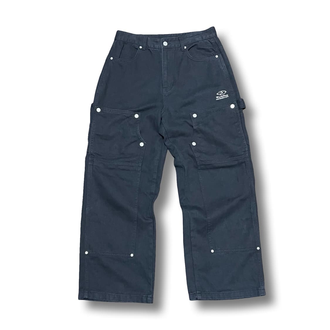 [30] 트래블 워크샵 더블니 카펜터 워크팬츠 블랙 상품이미지1