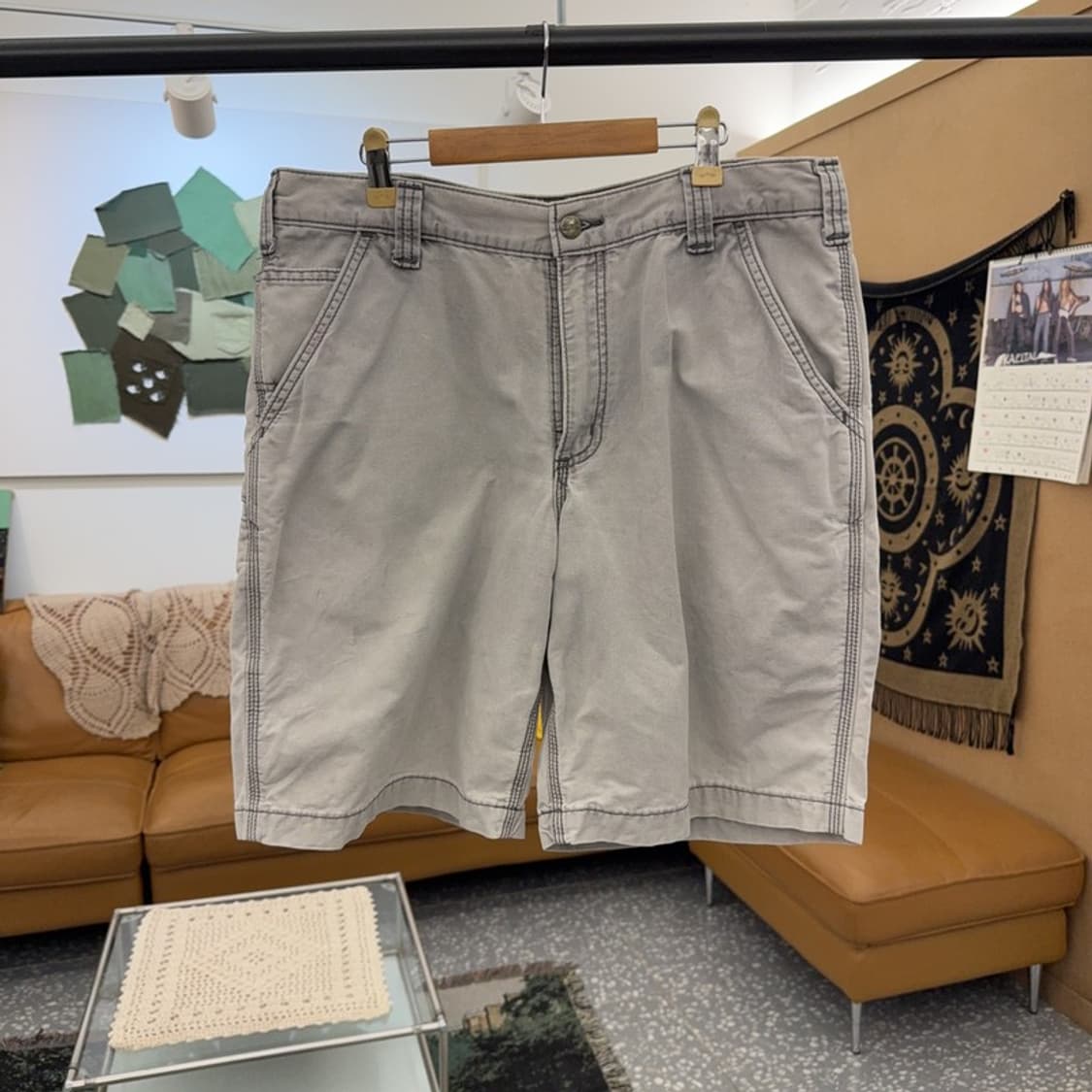 칼하트 캐주얼 빈티지 스티치 포켓 쇼츠 반바지 34인치 C12641 상품이미지3