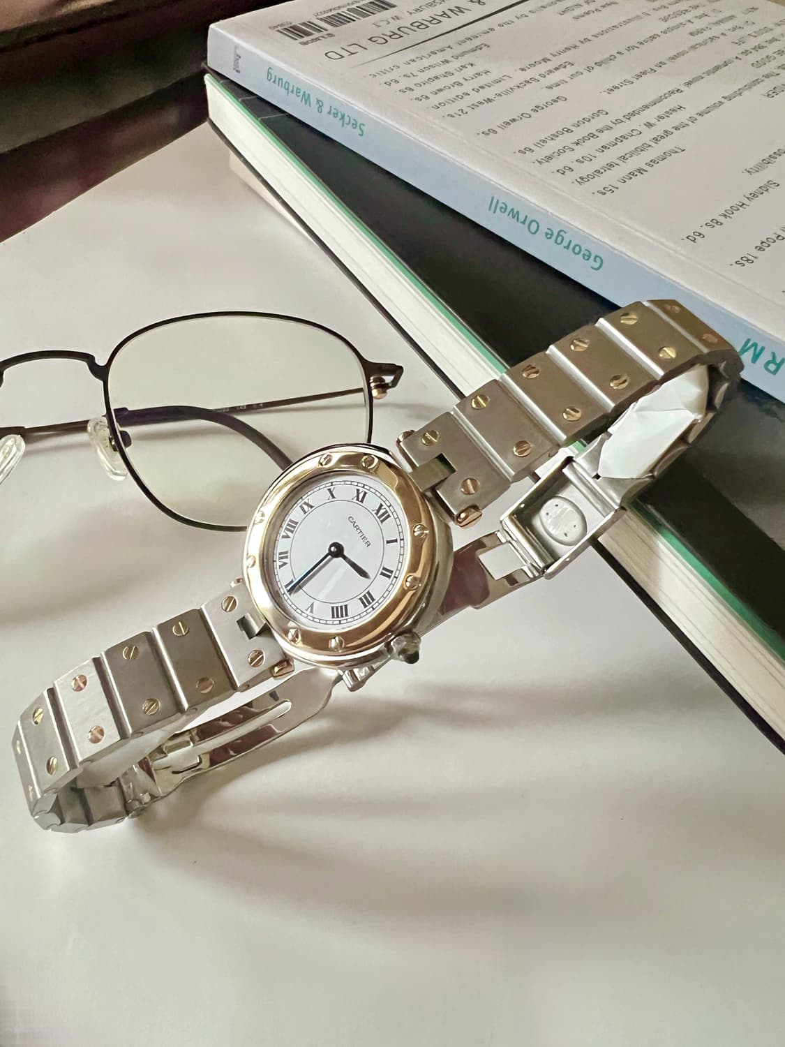 CARTIER  까르띠에 산토스  골드 콤비 여성 시계 상품이미지6