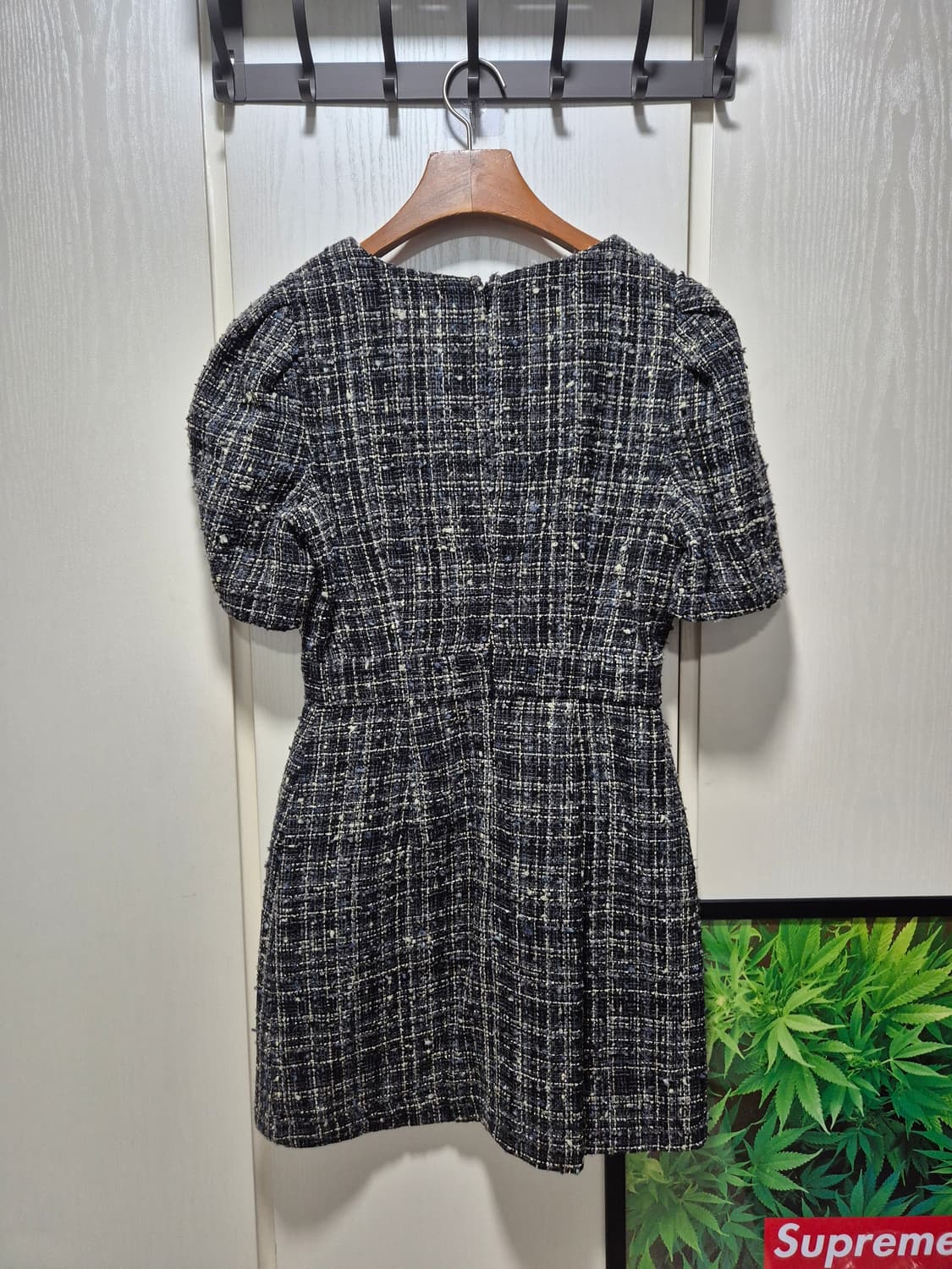 (세일)(새상품)NAIN 트위드 반팔 미니 원피스 상품이미지10