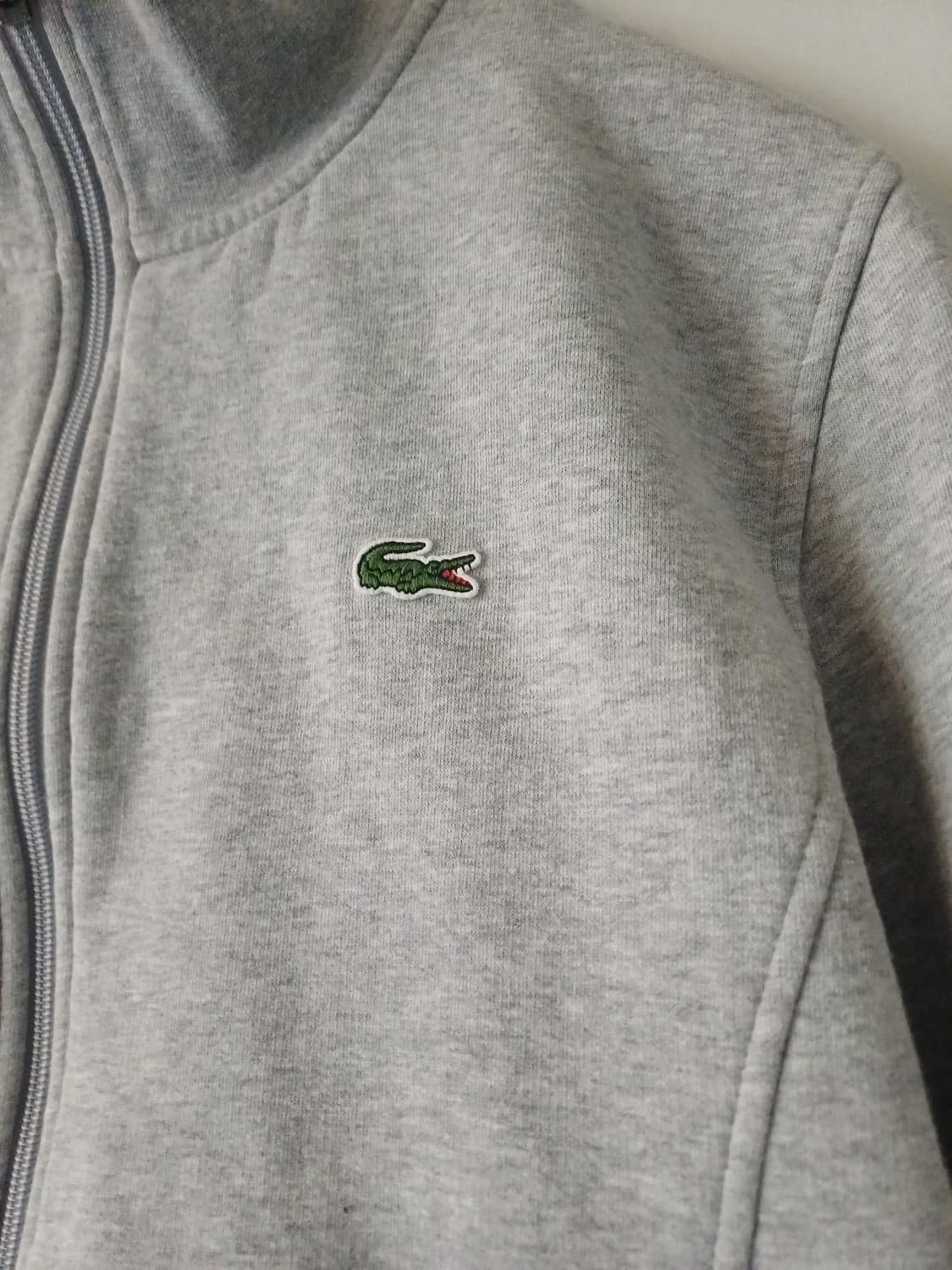 라코스테스포츠(LacosteSport) 라이트그레이 기모 집업[L] 상품이미지2