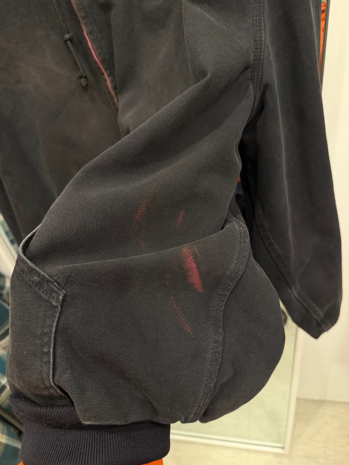 00s Carhartt 칼하트 덕 액티브 페이딩 후드 워크 자켓 상품이미지9