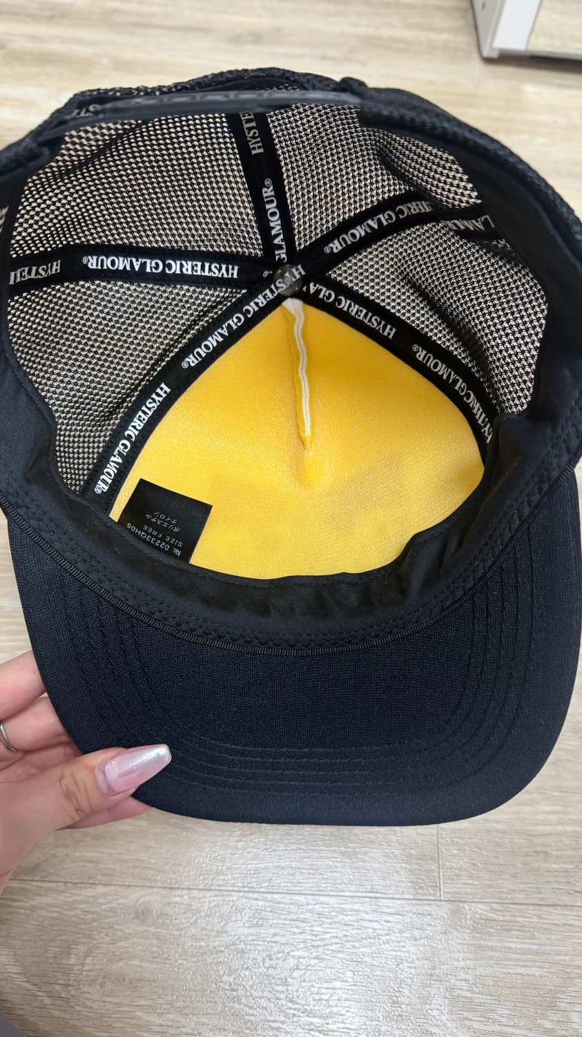 실착1회) 히스테릭 글레머 기타 걸 메쉬 캡 볼 모자 상품이미지3