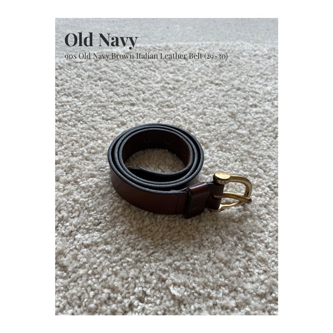 Old Navy 브라운 레더 벨트 (27-28) 상품이미지1