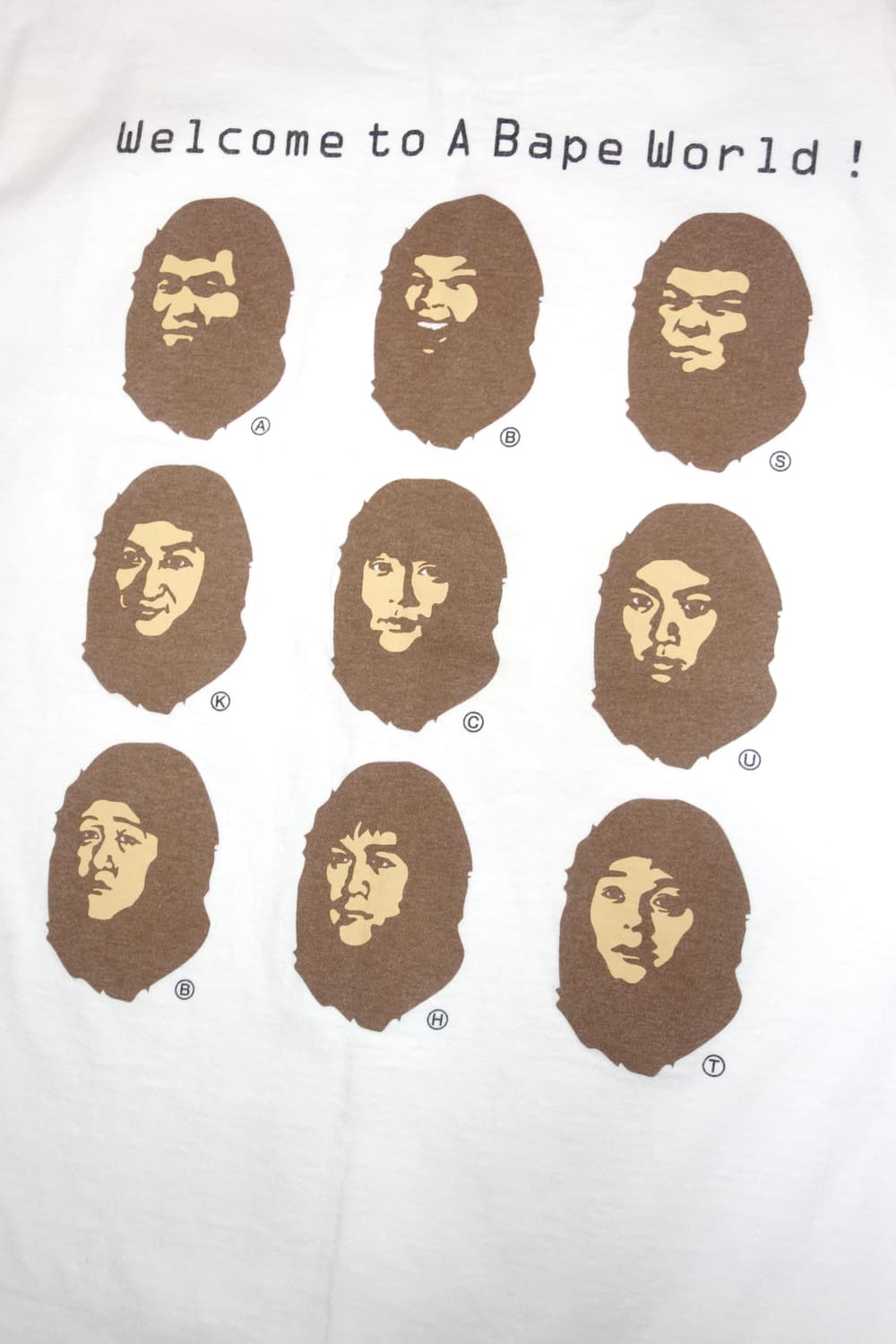 •1997베이프 World wide Ape Heads Show 반팔 상품이미지3