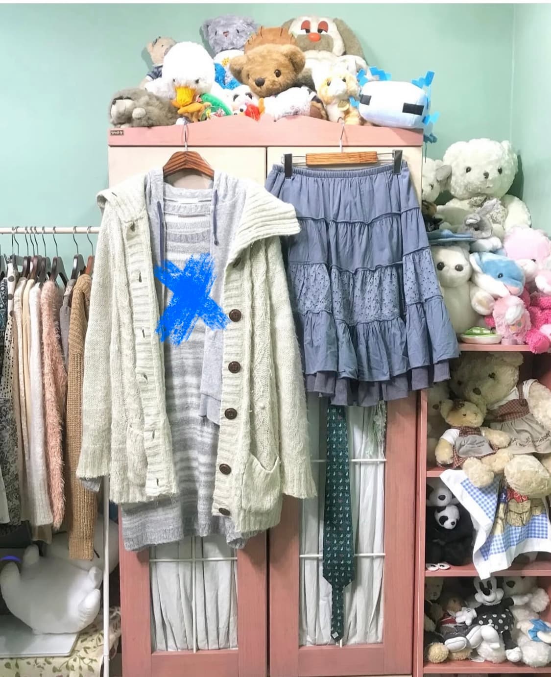 카모메산장 코디세트(안에 니트원피스제외) 상품이미지1