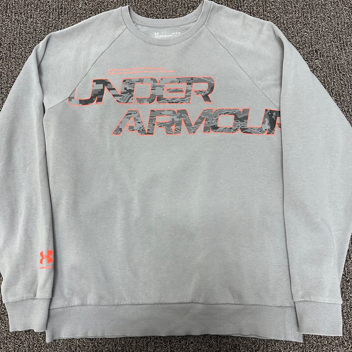 언더아머 기모 맨투맨 그레이 L 상품이미지2