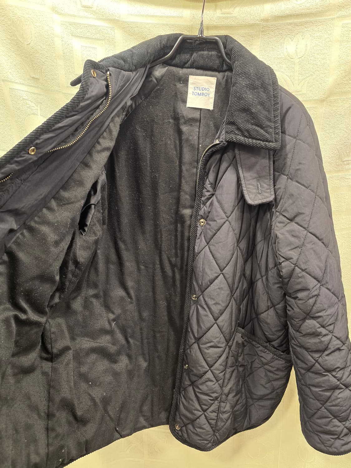 스튜디오 톰보이 퀼팅 자켓 블랙 프리사이즈 상품이미지6