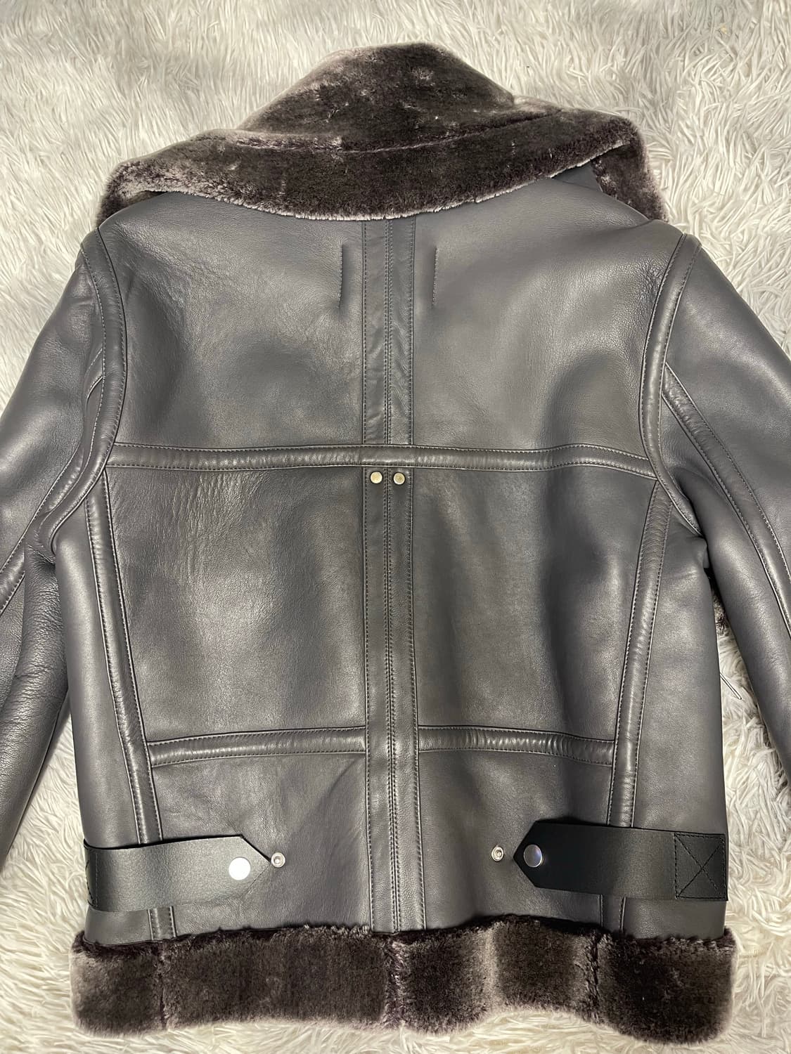 WALTER BAKER 월터베이커 명품 무스탕 자켓 그레이 상품이미지2