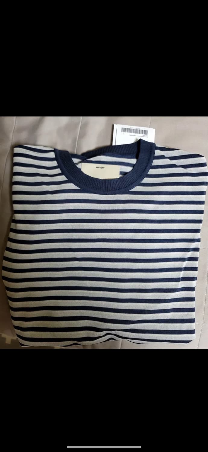 포터리 숏슬리브 컴포트 크루넥 니트 5사이즈 상품이미지1