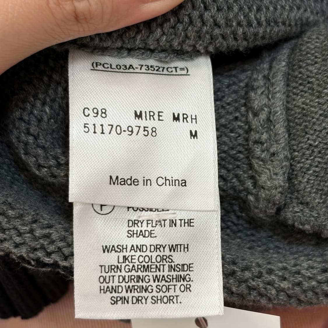 LEVI'S 사이드라인 헤비 니트 집업 M 상품이미지6