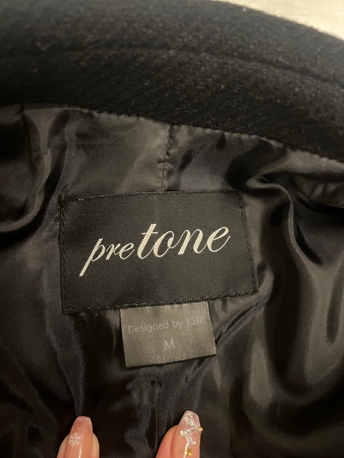 Pretone 블랙 숏코트 M 상품이미지3
