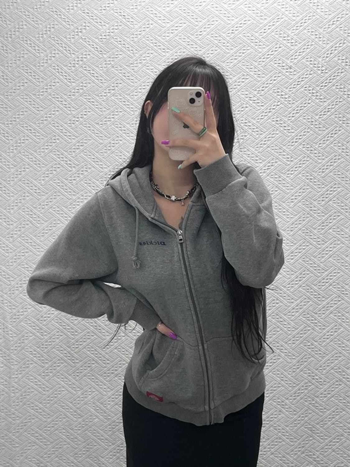 디키즈 올드스쿨 빈티지 약기모 후드 집업 S C07217 상품이미지1