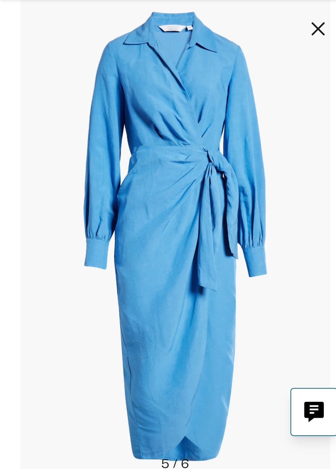 새상품 컨디션 & Other Stories 블루 랩 원피스 EUR 36( 상품이미지4