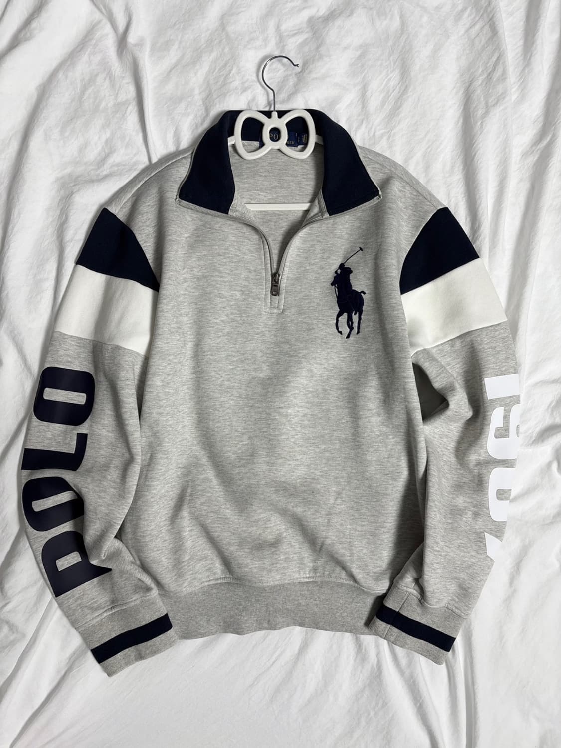 폴로 빅포니 그레이 반집업 상품이미지2