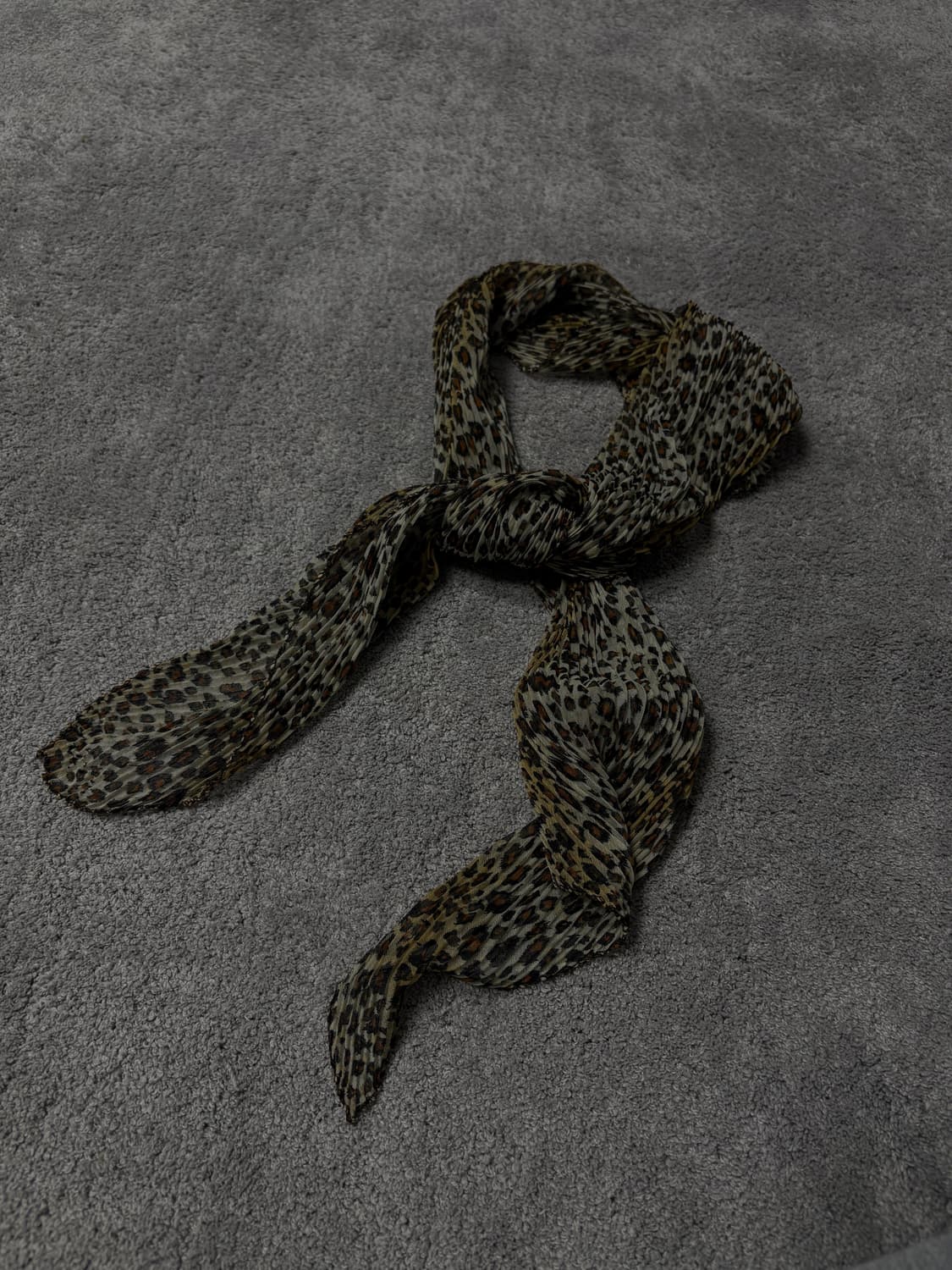 Vintage vkei punk mood leopard scarf 상품이미지1