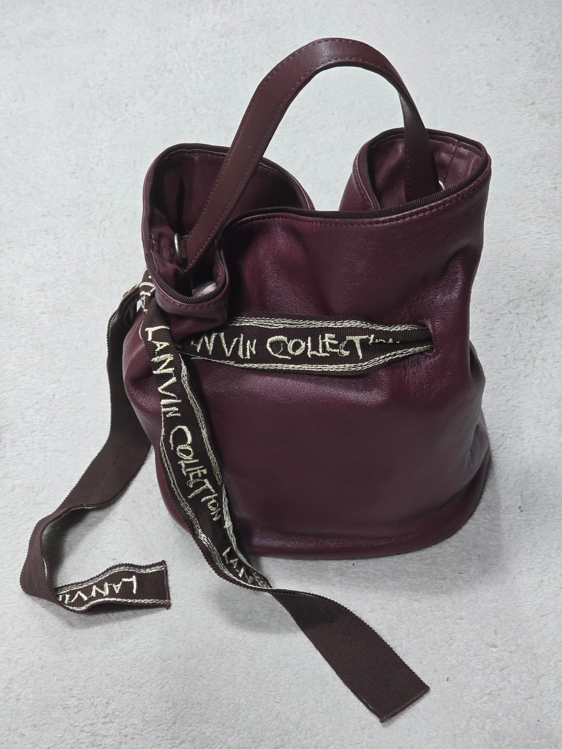 Lanvin collection 21FW 랑방 컬렉션 레더 복조리백 상품이미지1