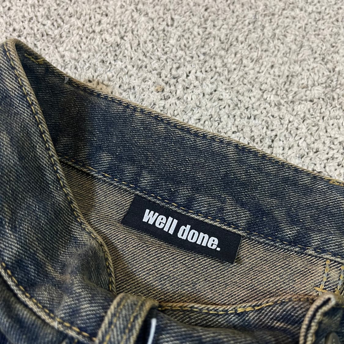 웰던 빈티지 워시드 데님 팬츠 상품이미지4