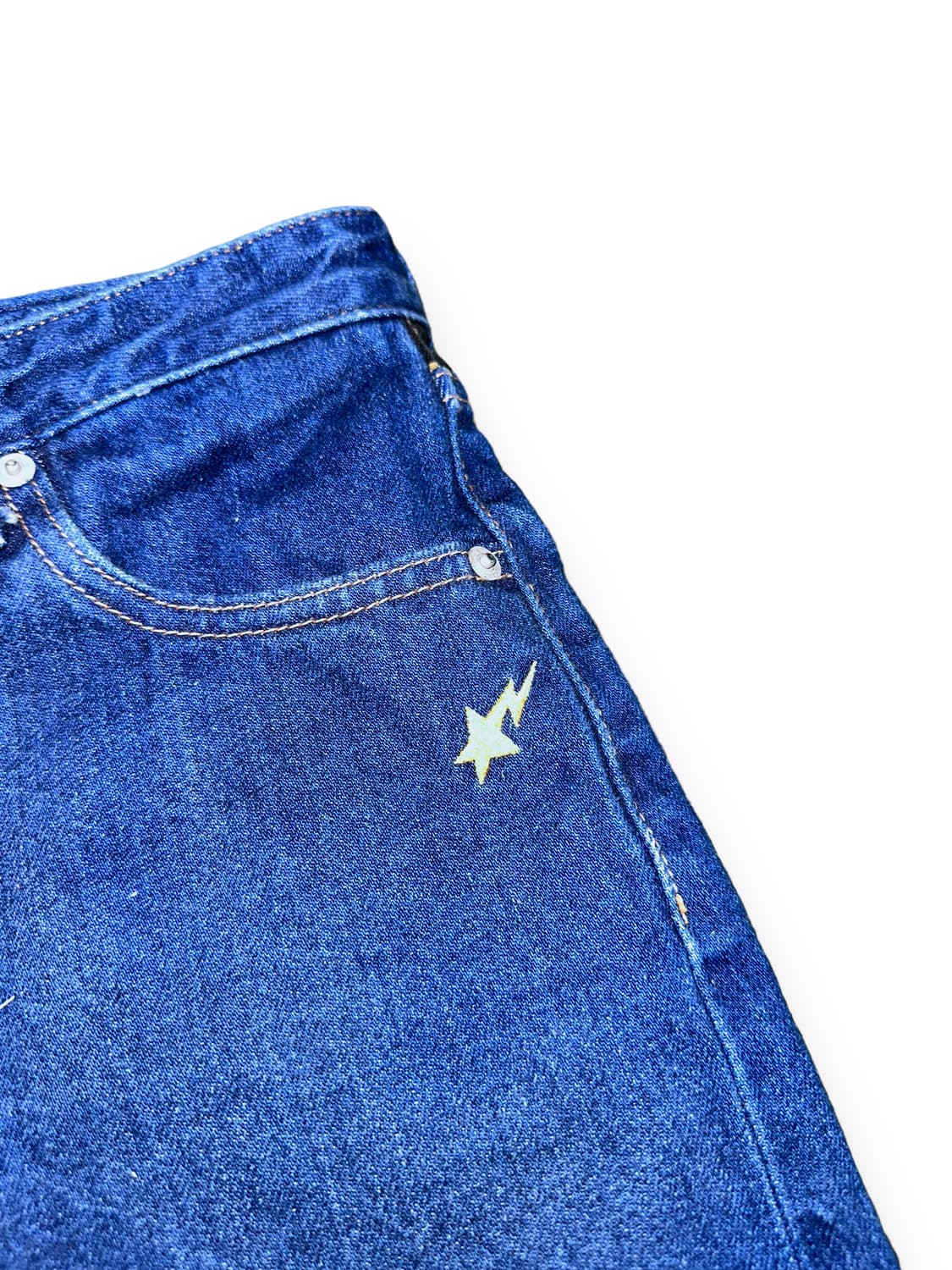 베이프 빅로고 데님 숏팬츠 BAPE 상품이미지4