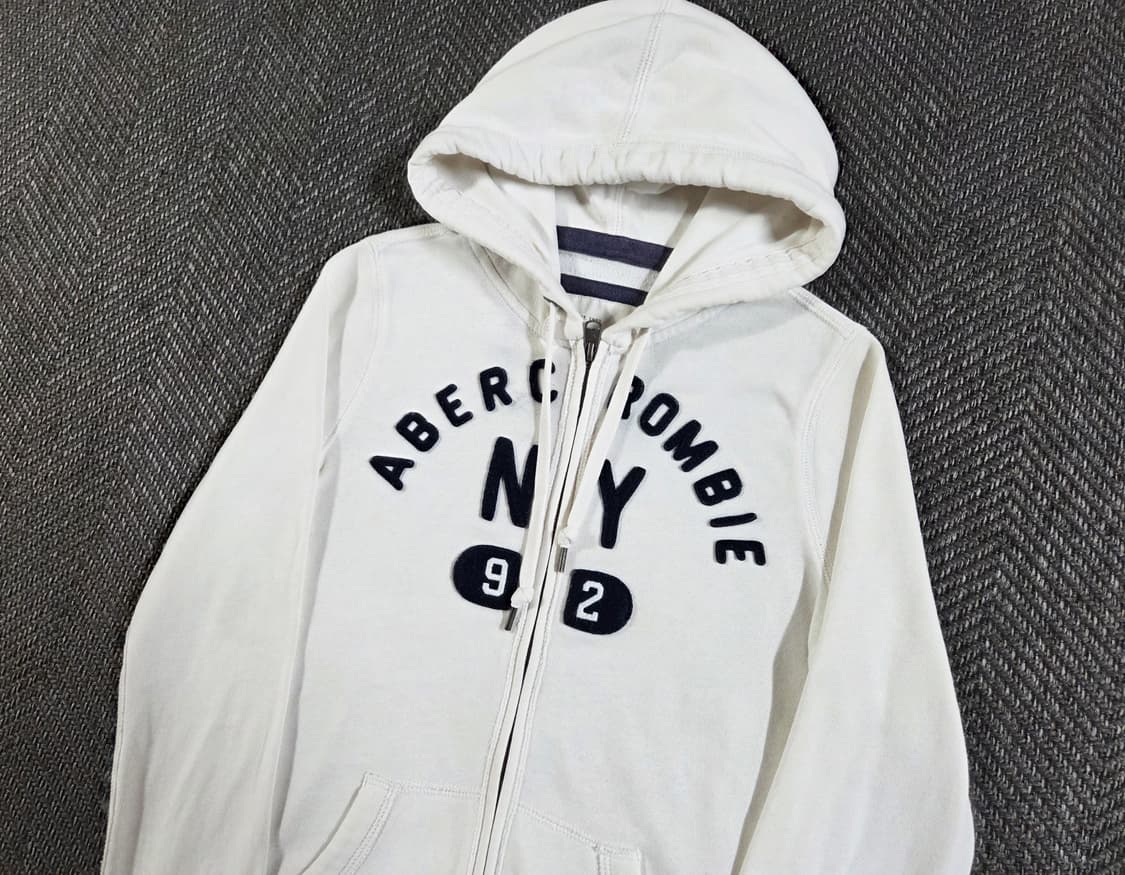 아베크롬비 화이트 후드집업 상품이미지3