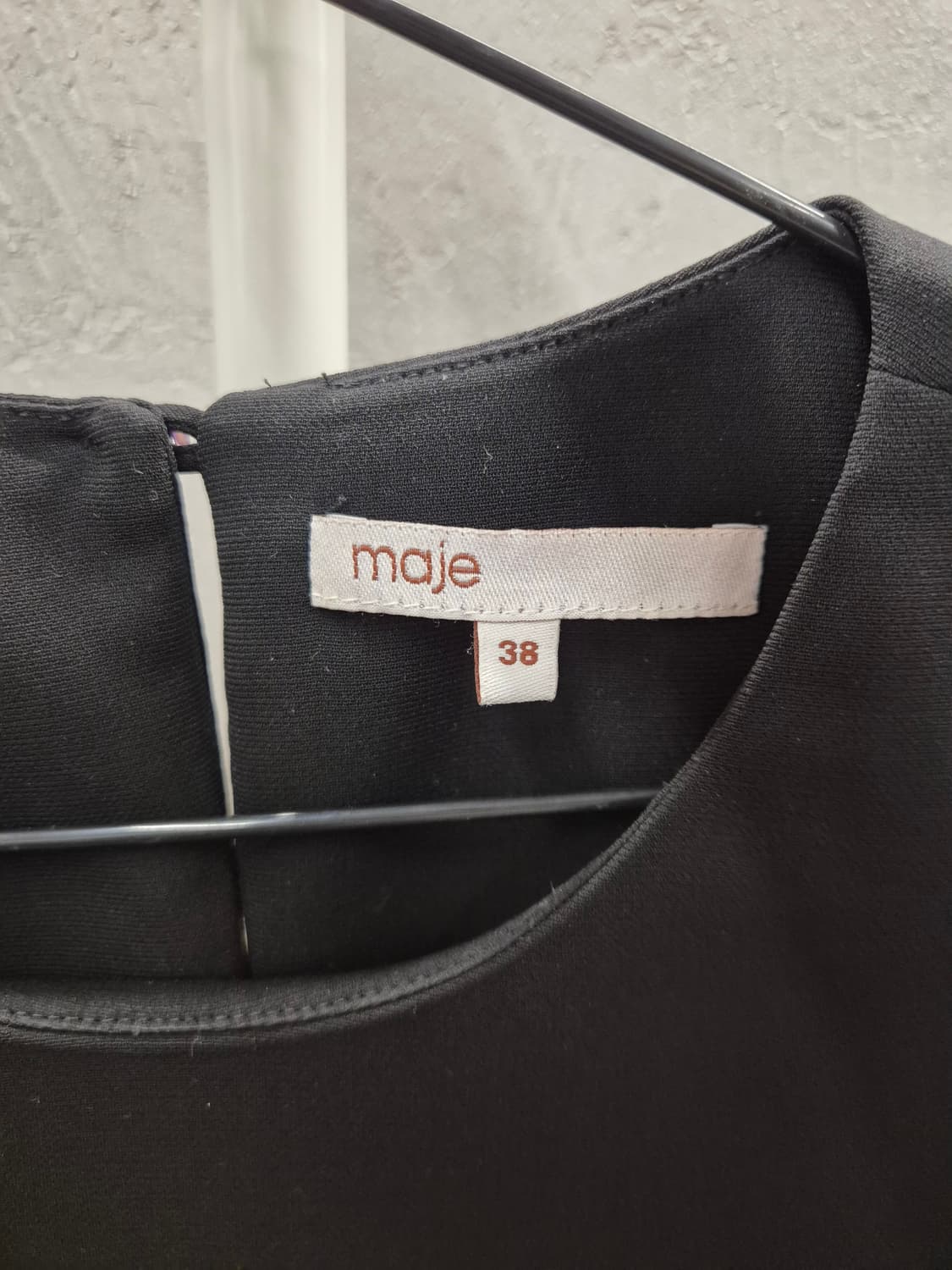 마쥬 블랙 화이트 배색 블라우스 38 상품이미지4