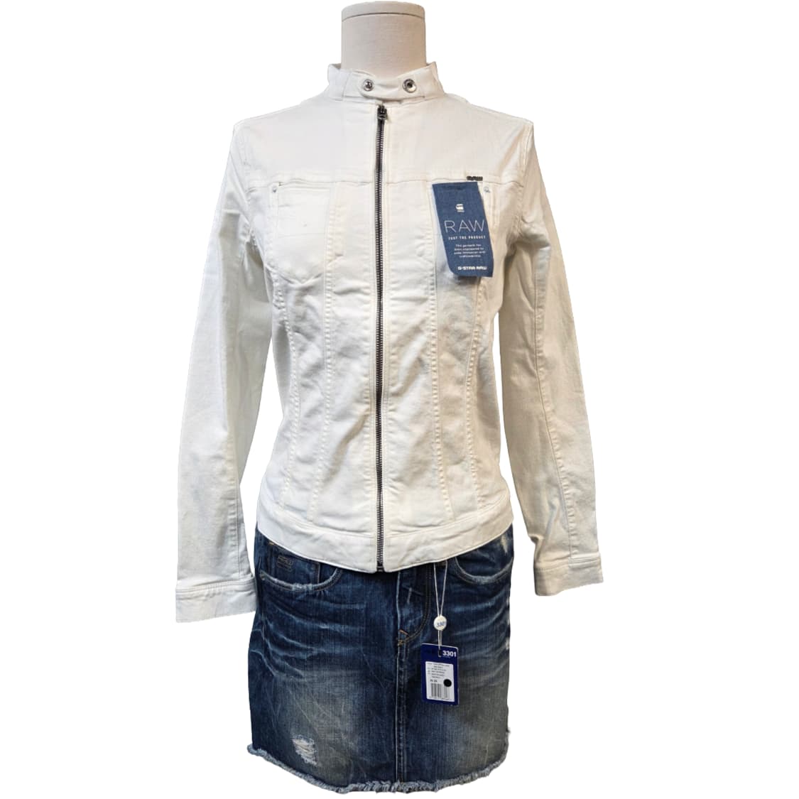 G-STAR RAW 화이트 데님 자켓(XS)스판 상품이미지1