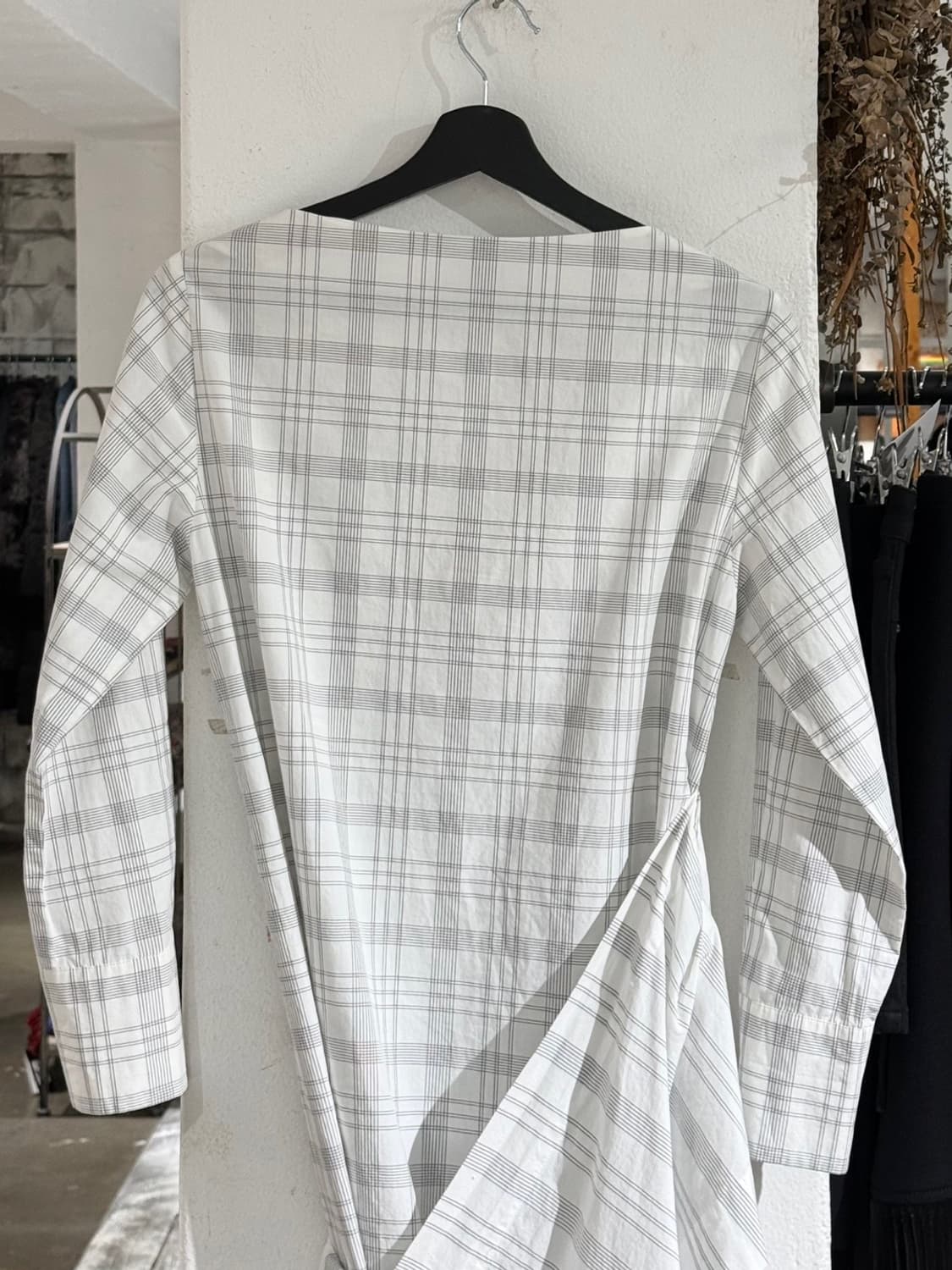 비비안웨스트우드 앵글로매니아 화이트 체크 랩 원피스 상품이미지6