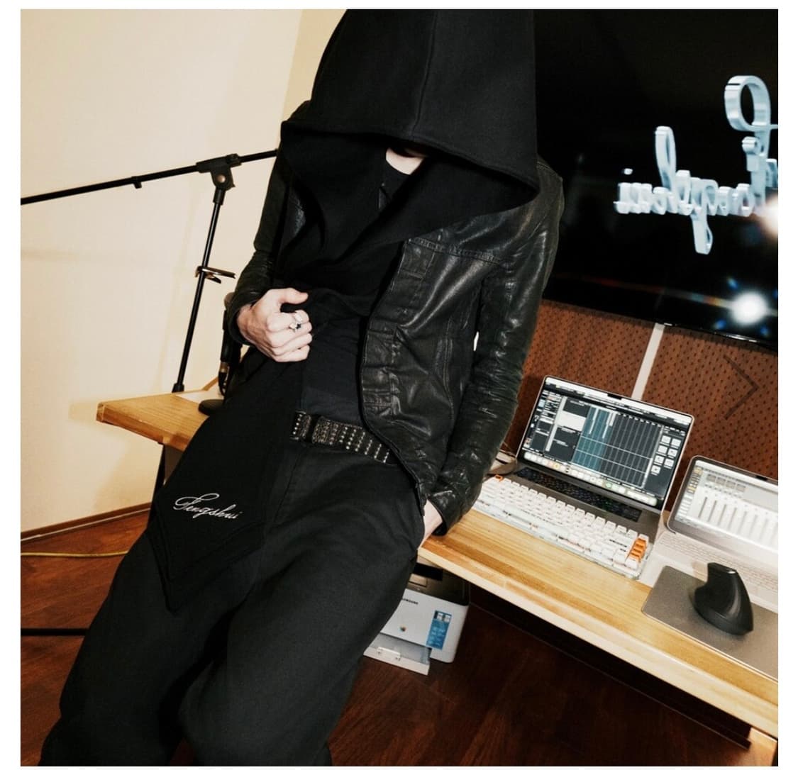 펑쉐이 후드스카프 블랙 상품이미지3