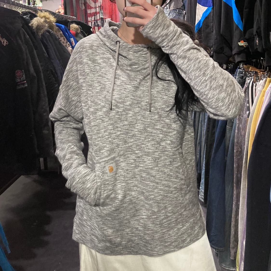 [IM]칼하트 후드티 멜란지 그레이 상품이미지3