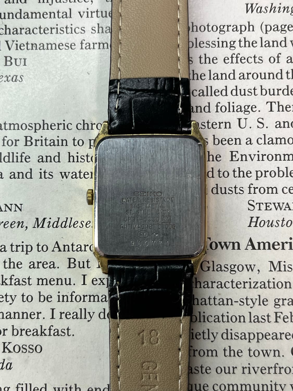 Vintage 1989 SEIKO Tank Quartz 상품이미지4