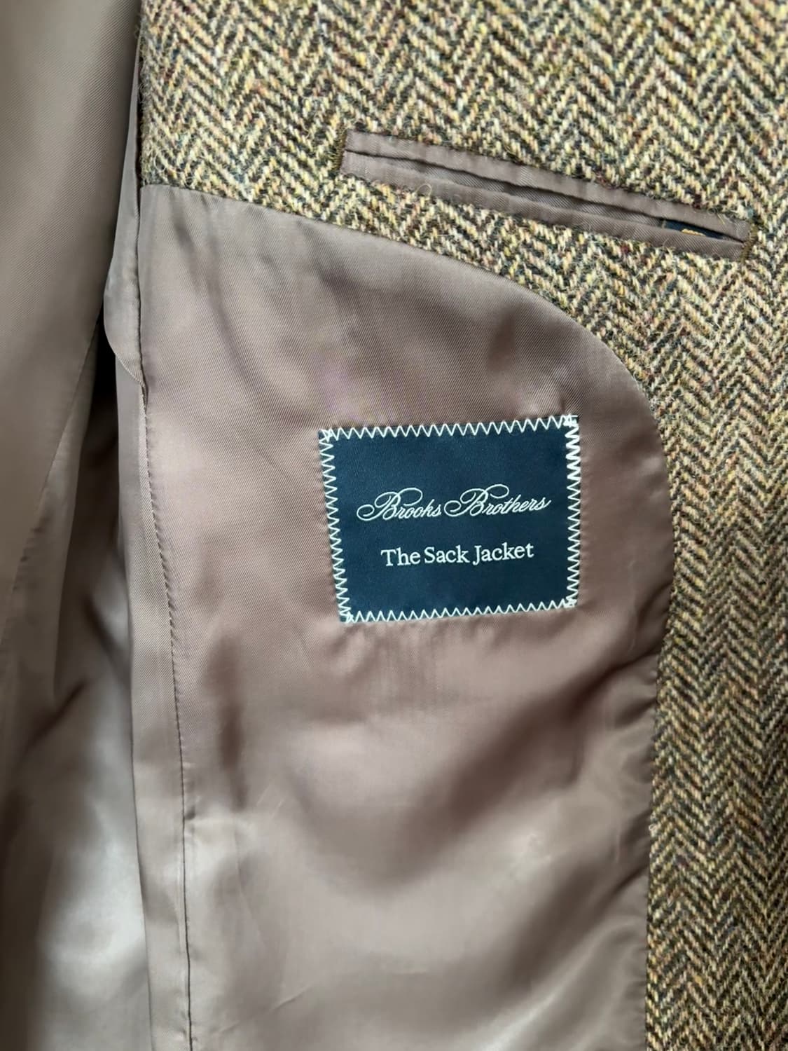 (새상품)브룩스브라더스 헤링본 트위드자켓(색자켓) 팝니다. 상품이미지5