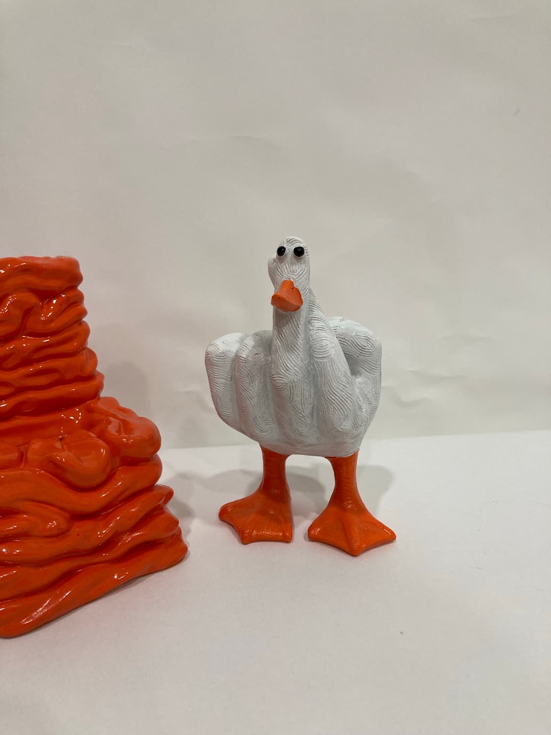 White Goose Figure 오리 오브제 상품이미지1